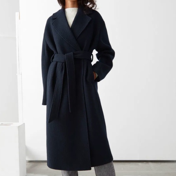 & Other Stories Voluminous Belted Wool Coat | XS - Picture 1 of 9